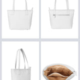 Vegan mini women tote bag milky detail
