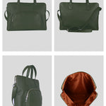 13 inch vegan Slim laptop bag rifle detail