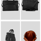 13 inch vegan Slim laptop bag Black detail