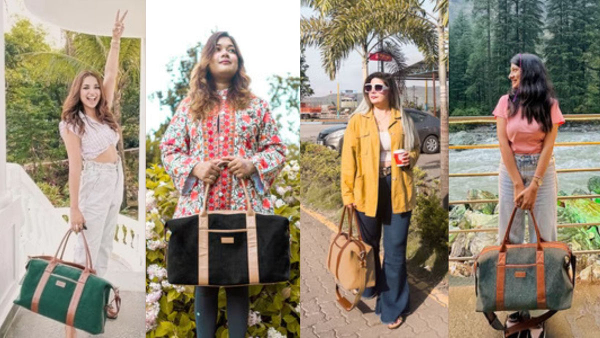 Chic Wanderlust: The Trendsetting Allure of Vegan Leather Duffle Bags for Women THE HOUSE OF GANGES