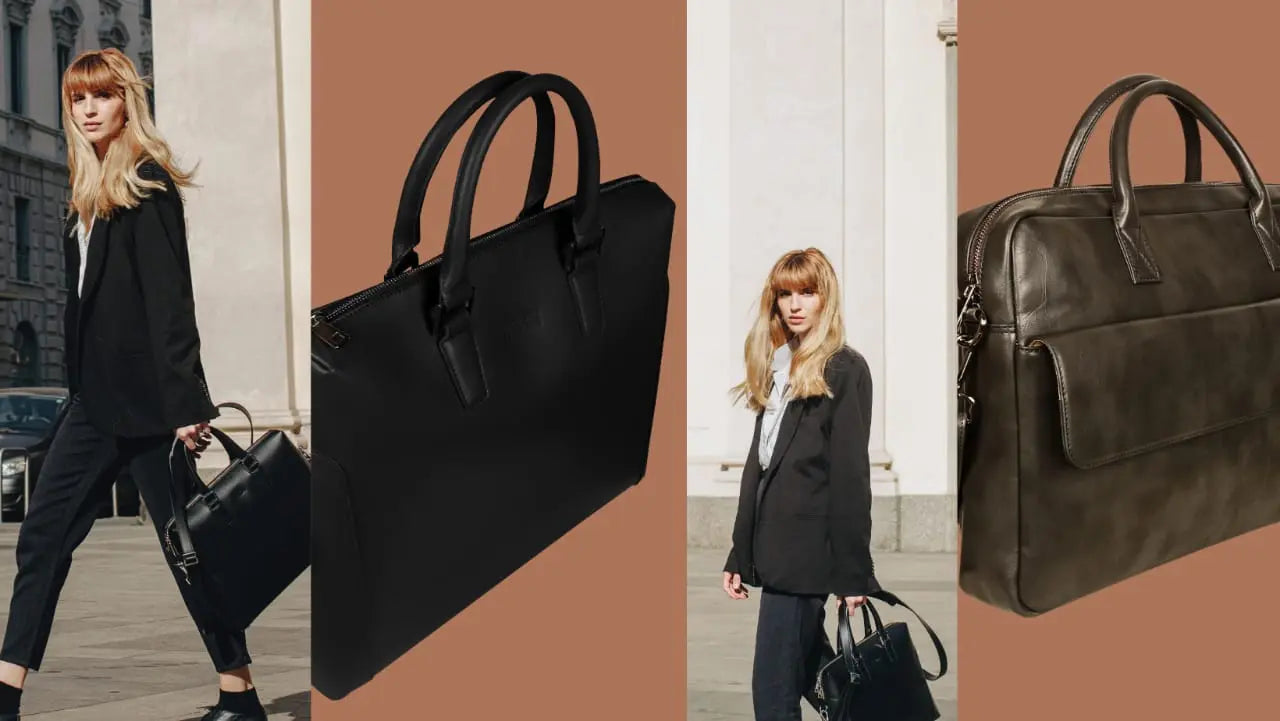 The Sustainable Style Statement: Vegan Leather Laptop Bags for Men THE HOUSE OF GANGES