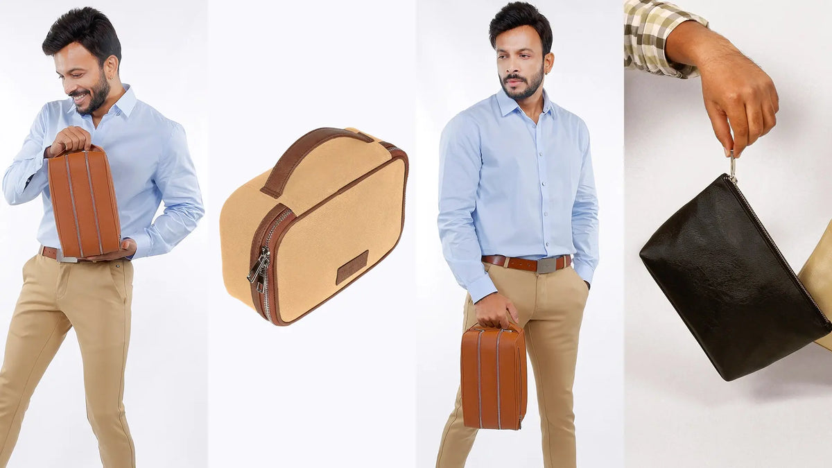 The Categories of Vegan Leather Toiletry Bags For Men THE HOUSE OF GANGES
