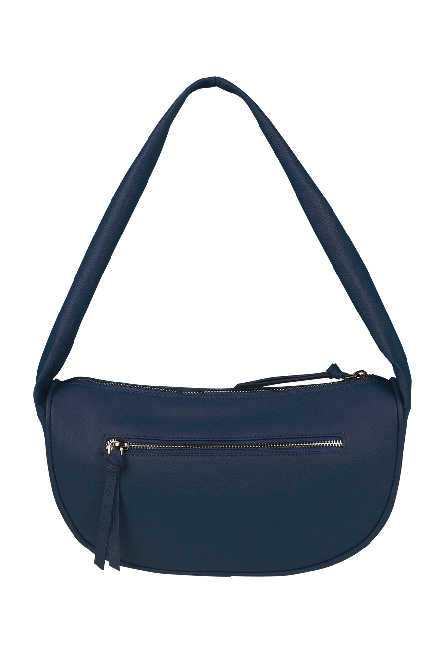 Vegan Leather Women Cushy Shoulder Bag CobaltBlue Back