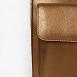Carry all your office essentials in cruelty free Barbara women office tote bag sepia close