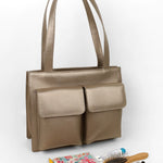 Carry all office essentials in cruelty free Barbara women office tote bag trout lifestyle 1