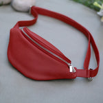 Vegan Leather Bum Bag Porcelain Lifestyle 