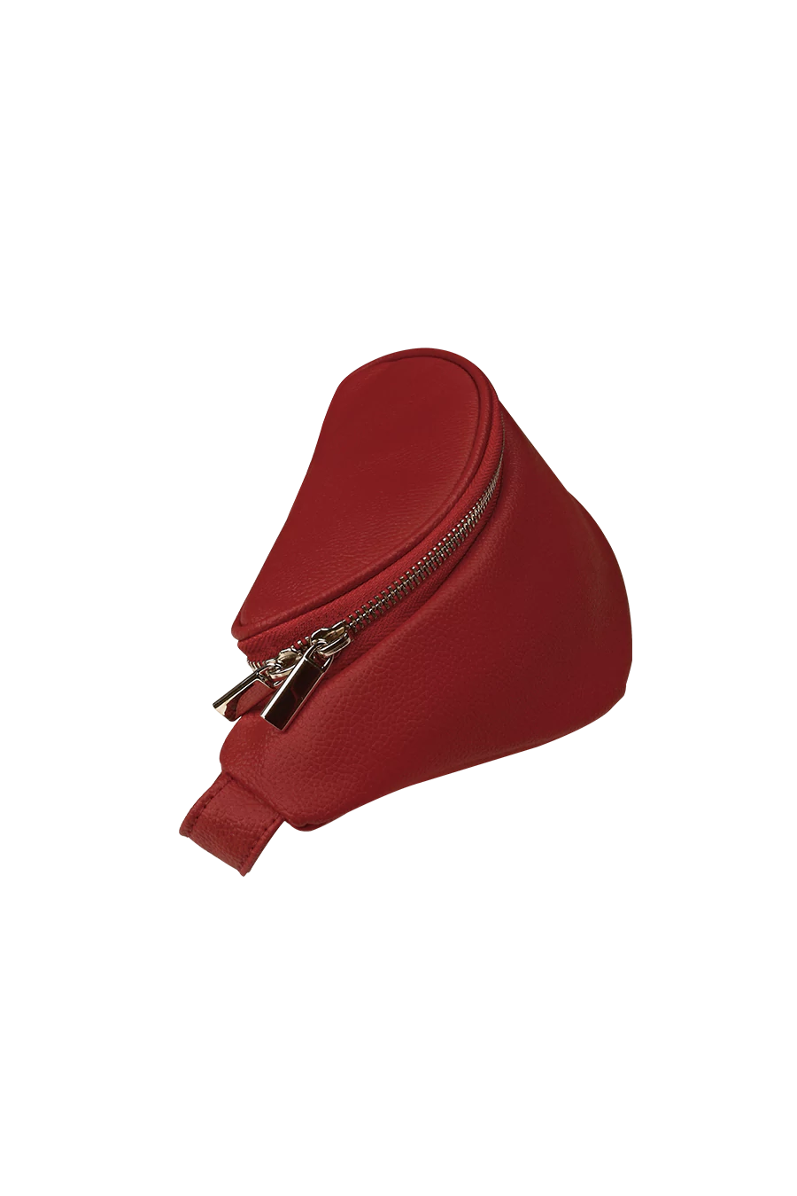 Vegan Leather Bum Bag Beetroot Side