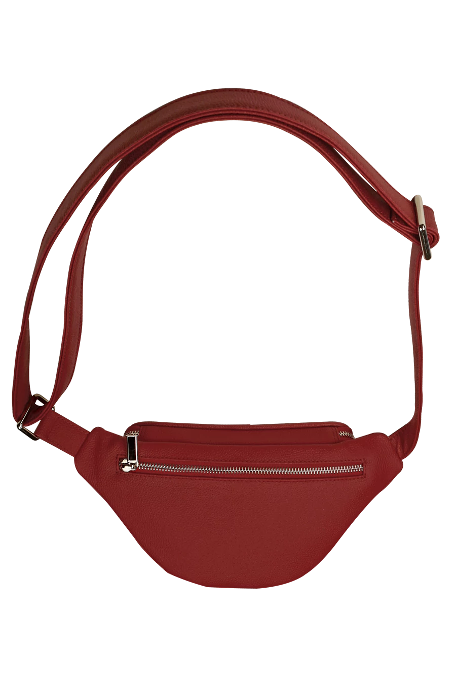 Vegan Leather Bum Bag Beetroot Back