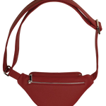 Vegan Leather Bum Bag Beetroot Back