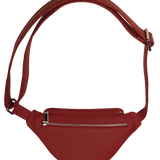 Vegan Leather Bum Bag Beetroot Back