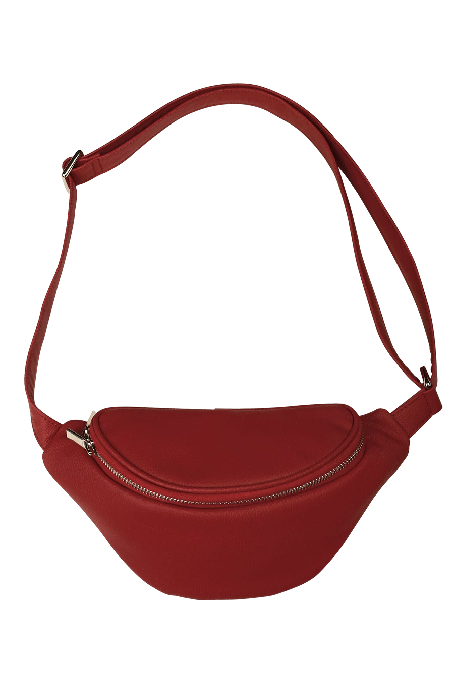 Vegan Leather Bum Bag Beetroot Front