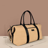 Joey Large Soft Jute Duffle Bag For Women