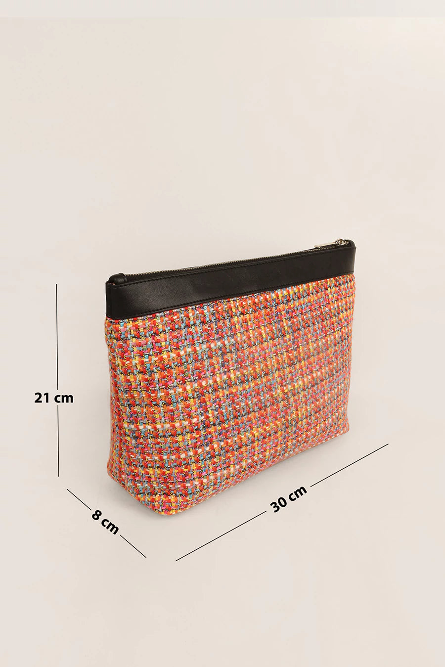 Slindon Medium Handloom Toiletry Pouch Ditsy Measurement