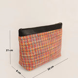 Slindon Medium Handloom Toiletry Pouch Ditsy Measurement