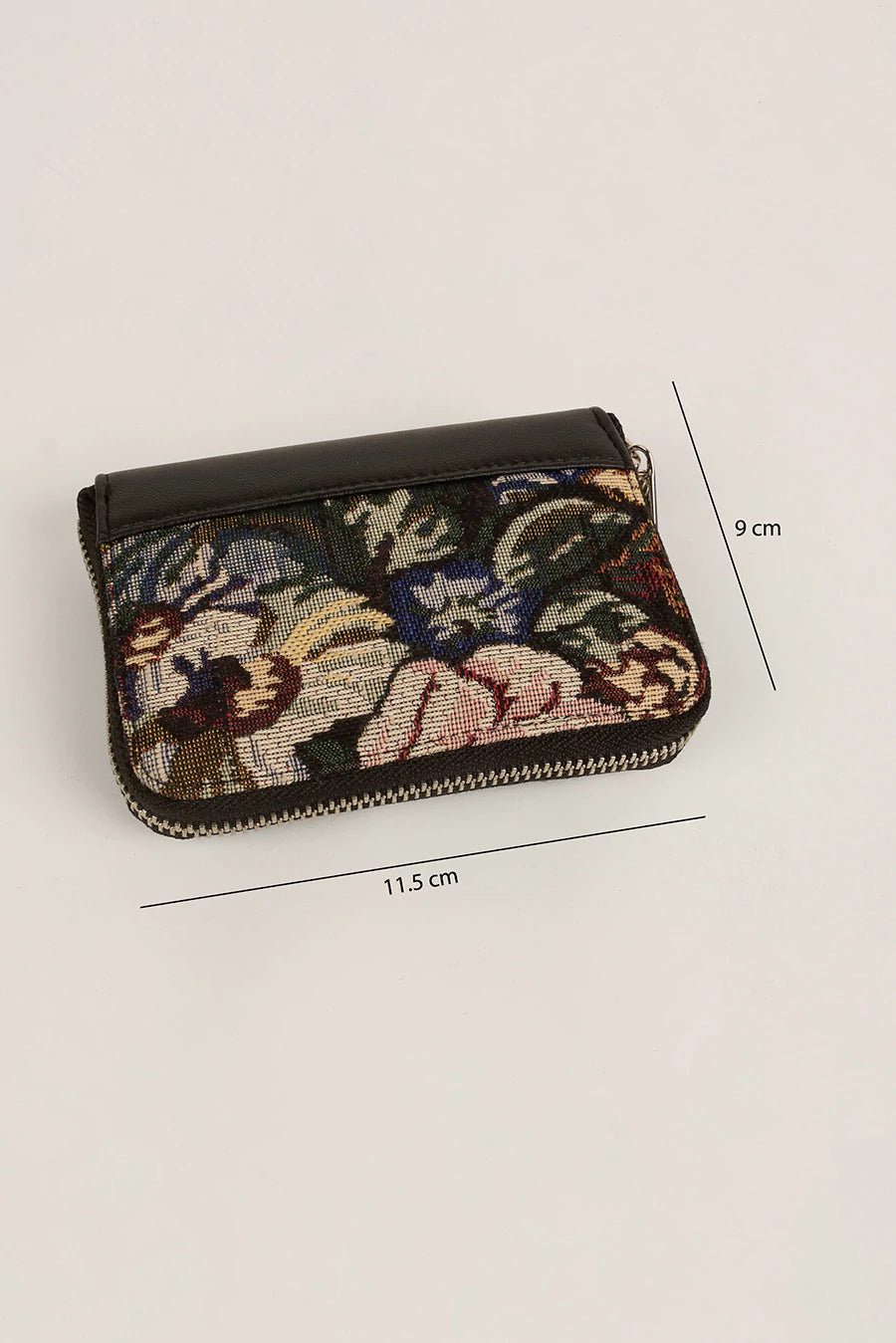 Alexandra Women Handloom Wallet Cadet Measurement