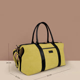 Soft Jute Joey Men Travel Duffle Bag Lemonade Measurement