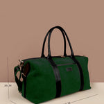 Soft Jute Joey Men Travel Duffle Bag Olive Measurement