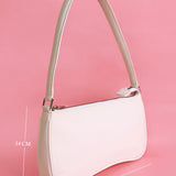 Emily Faux Leather Women Shoulder Bag Milky Cad