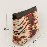 Slindon Medium Handloom Toiletry Pouch Cappuccino Measurement