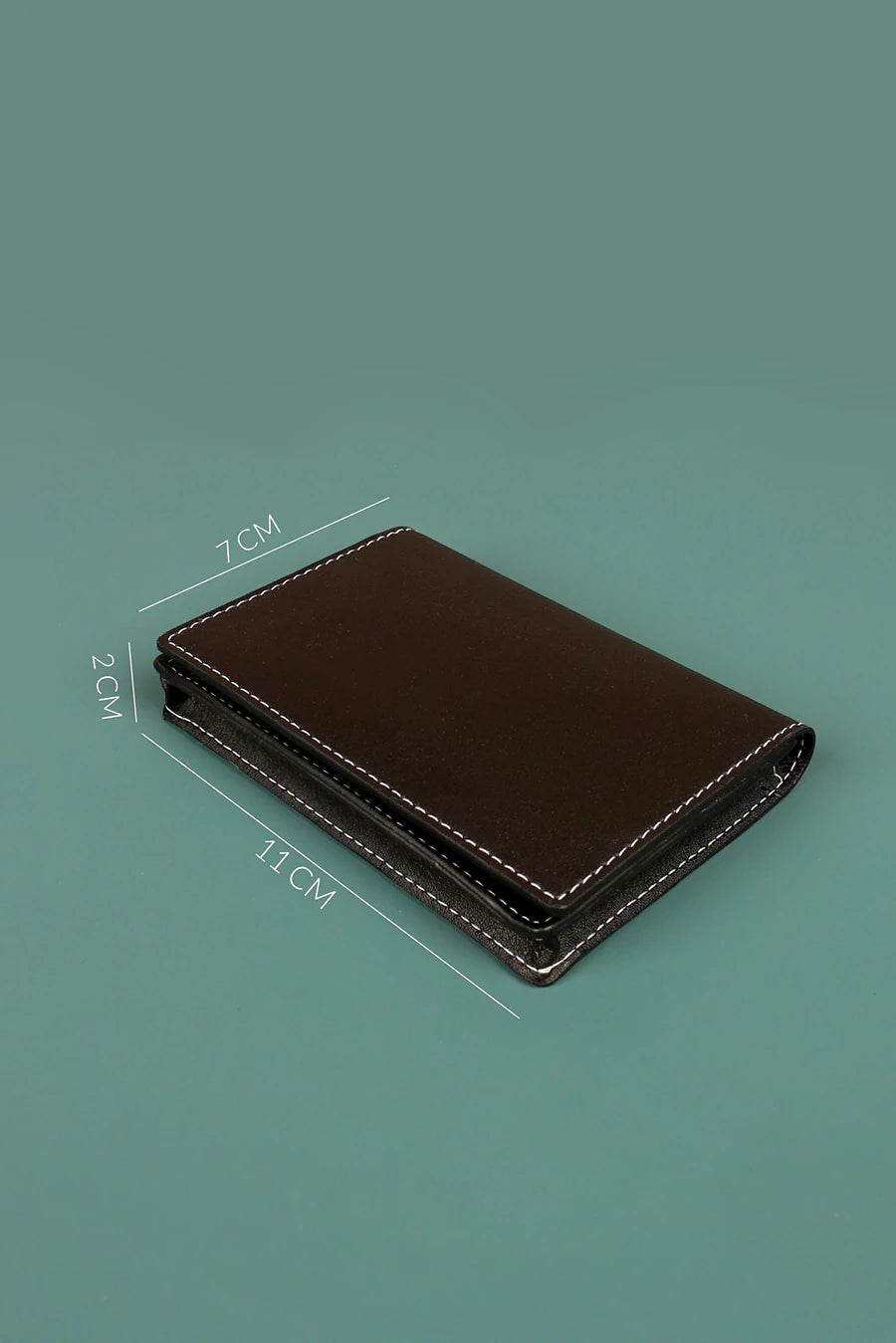 Beth Vegan Mini Wallet Black Measurement