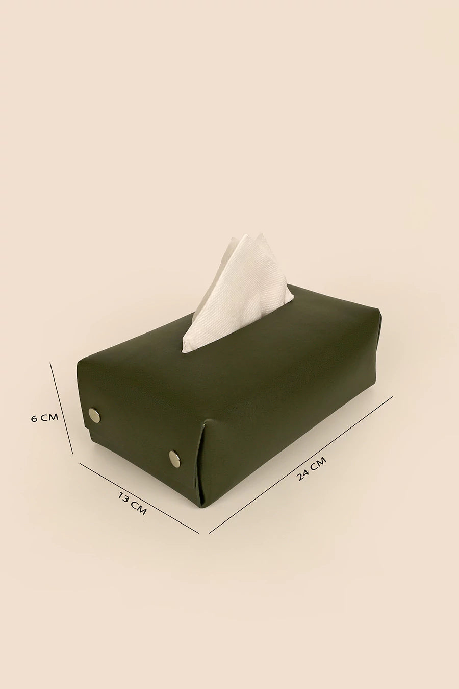 Turch Tissue Box Cover / Napkin Case Army Measurement
