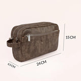 The Vegan Leather Travel Toiletry Pouch
