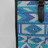 Charlotte Handloom Box Tote Bag Blue Close