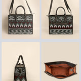 Handloom Charlotte Box Tote Bag Cactus Details