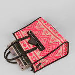Charlotte Handloom Box Tote Bag Baby Pink Lifestyle 