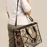 Charlotte Handloom Tote Bag For Women Ajar Beige Model 1