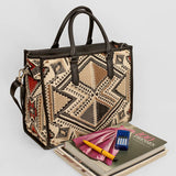 Charlotte Handloom Tote Bag For Women Ajar Beige Lifestyle 