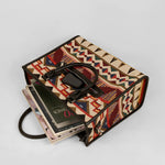 Handloom Office Tote Bag Charlotte Burnished Brown Lifestyle 1