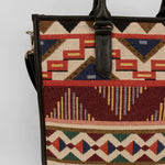 Handloom Office Tote Bag Charlotte Burnished Brown Close