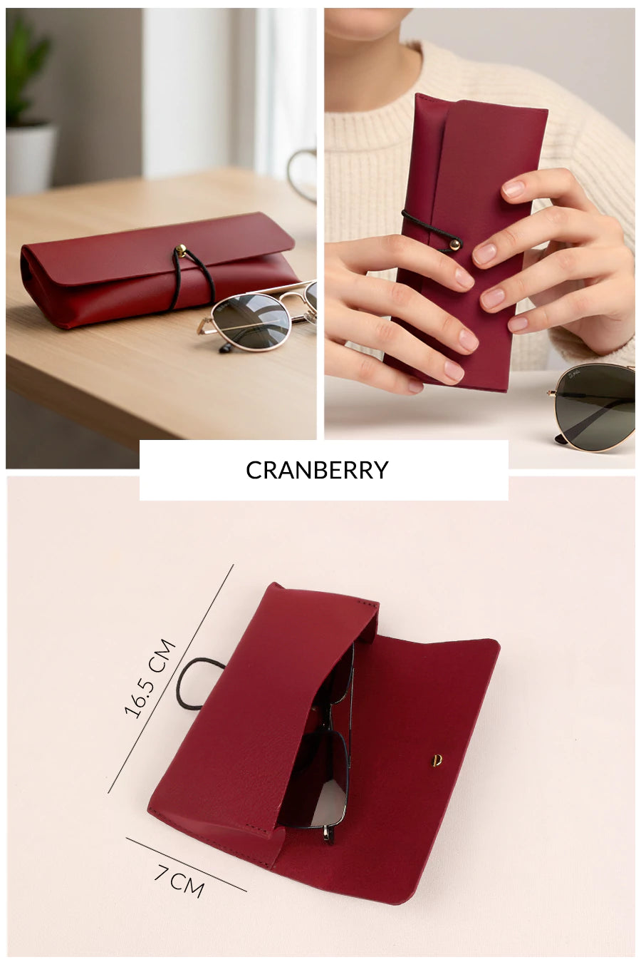 Vegan leather sunglass case India

Slim protective eyewear case for sunglasses