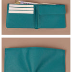Vegan Leather Men Bifold Coin Wallet Caribbean Front