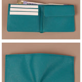 Vegan Leather Men Bifold Coin Wallet Caribbean Front