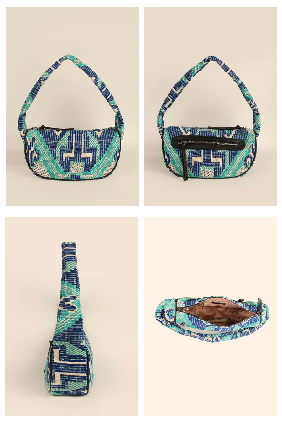 Cushy Women's Handloom Shoulder Bag Avokado Details