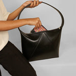 Carry your world in our Demi Cruelty Free Women Office Shoulder Bag Black Model 2