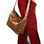 Carry your world in our Demi Cruelty Free Women Office Shoulder Bag Sepia Model 3