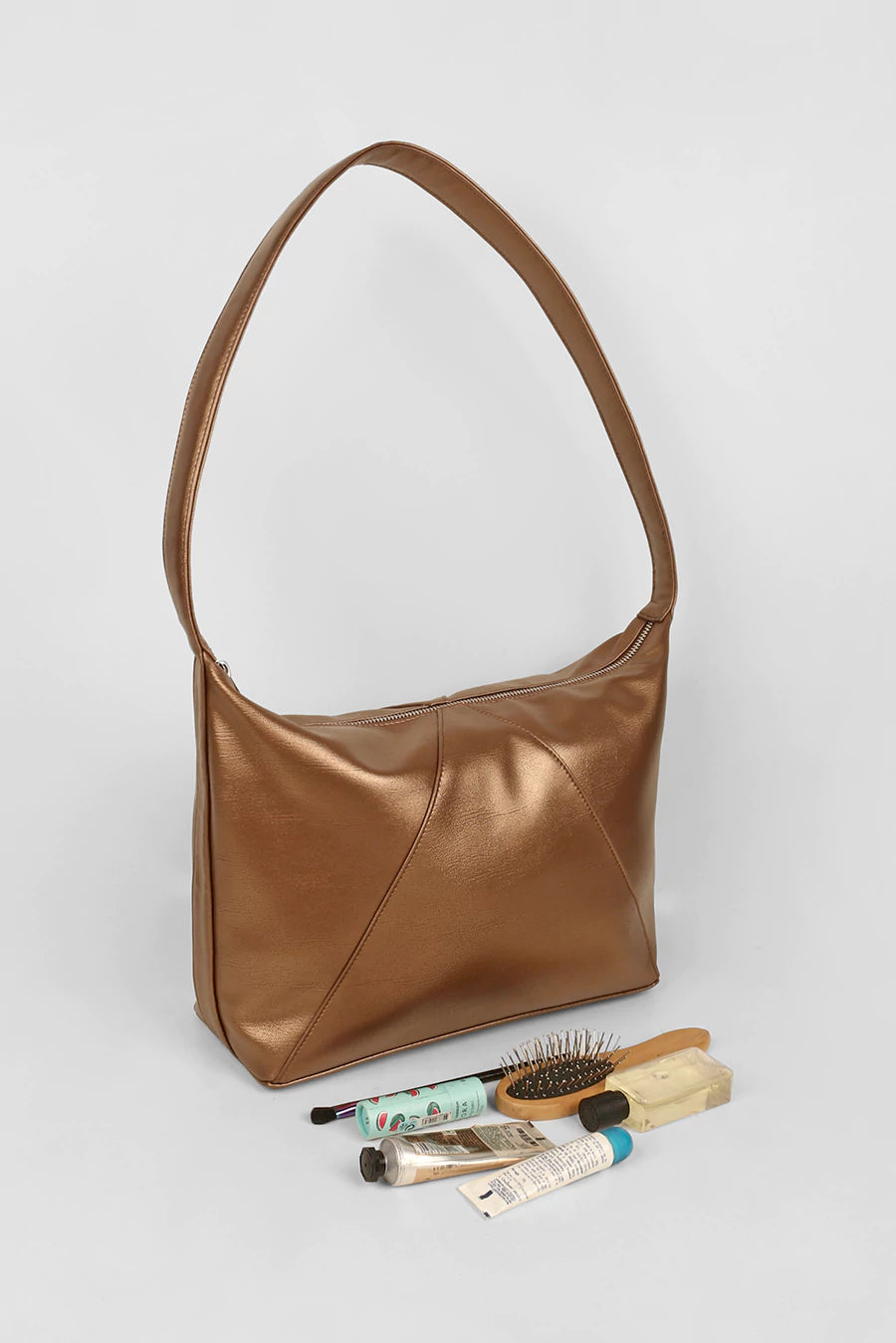 Carry your world in our Demi Cruelty Free Women Office Shoulder Bag Sepia Lifestyle