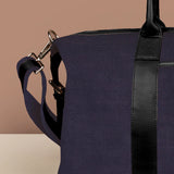 Soft Jute Joey Men Travel Duffle Bag Lavender Close