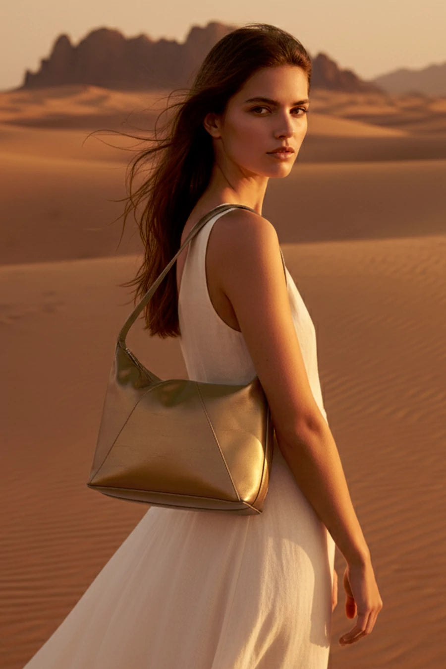 Demi Vegan Leather Hobo Bag THE HOUSE OF GANGES