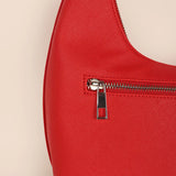 egan Leather Katie Small Women Shoulder Bag Scarlet close