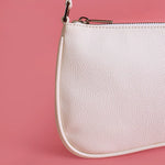 Emily Faux Leather Women Shoulder Bag Milky Close