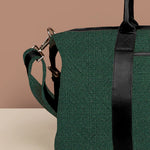 Soft Jute Joey Men Travel Duffle Bag Olive Close