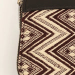 Alexandra Women Handloom Wallet Brown Chevron Close