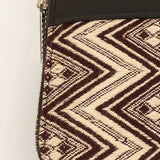 Alexandra Women Handloom Wallet Brown Chevron Close