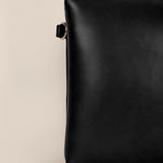 Dual Sling Vegan Leather Women Crossbody Bag Vanta Black Close