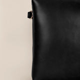 Dual Sling Vegan Leather Women Crossbody Bag Vanta Black Close