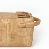 Trio Vegan Leather Toiletry Pouch